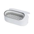 Ultrasonic Jewelry Cleaner for Watches Shaver Heads White Eu Plug