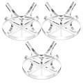 3 Pieces Acrylic Small Ball Stand Holder Sport Ball,transparent
