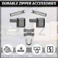 120 Pieces Metal Zipper Head Slider,zipper Stopper Repair Tool Kit