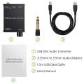 Usb to Coaxial S/pdif Optical 3.5mm/6.3mm Headphone Audio Converter
