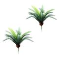 2x Palm Tree Artificial Fake Plant Bouquet for Decorations -b