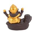 1pc Ganesha Backflow Incense Burner Elephant God Ceramic Cone Censer