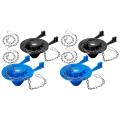 4 Pcs 2 Inch Toilet Stopper Water Saving Flappers with 4 Pcs Chains