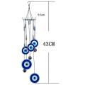 Wind Chimes Blue Turkey Evil Eye Amulet Protection Wall Hanging