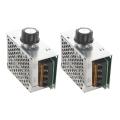 Voltage Regulator Speed Controller Scr Dimmer + Shell Ac 220v 4000w