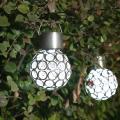 Solar Led Hanging Light Lantern Waterproof Hollow Out Ball Lamp