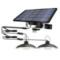 Solar Pendant Light Outdoor Double Head Split Led Lights,waterproof A