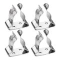 4 Pieces Boat Hook Holder Stainless Steel Spring Clamp Oar Holders
