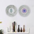 2 Pcs Woven Handmade Hanging Wall Basket, for Living Room, Bedroom