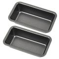 2pcs Bread Pans for Baking Nonstick Carbon Steel Loaf Pan Toast Mold