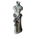 1pcs Cheongsam Dress Flower Pot Ceramic Vase Home Garden Decor B