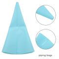 18pcs/set Silicone Pastry Bag Nozzles Decorating Tools Blue + Silver