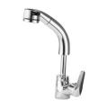 Basin Faucet Brass Mixer Tap Hot & Cold Water Bathroom Faucet-silver