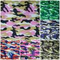 6 Pcs Polyester Fabric Camouflage Print 48x48cm for Sewing Diy Craft