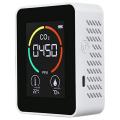 Air Monitor Co2 Carbon Dioxide Detector Air Quality Monitor, White
