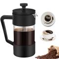 French Coffee & Tea Maker 12oz, Glass Coffee Press Rust-free,black