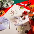 Acrylic Ornaments Diy Round Clear Christmas Blank Disc with Hole