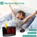 Extra Loud Alarm Clock with Wireless Bed Shaker,for Heavy Sleepers
