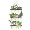 Wall Hanging 15 Test Tubes Flower Vases with Stand,for Home Decor