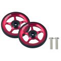 1 Pair Bicycle Easywheel for Brompton Folding Bike with Bolts E
