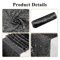 10 Pcs Black Table Runner 12x108inch for Holiday Decor