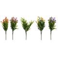15 Bundles Artificial Flowers Faux Uv Resistant for Vase Hanging