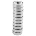 10pcs Miniature Sealed Metal Bearing Model: 6202-z 15*35*11mm