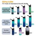 Wide Mouth Straw Lid Water Bottle with Straws&brush for Hydro Flask