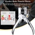 3/16 Inch Eyelet Hole Punch Plier with 200 Pieces Of Grommets Eyelets