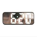 Simple Clock Cute Student Alarm Clock Black Shell White Light
