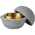 Creative Ashtray Ins Wind Home Living Room with Lid Decoration Gray