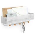 Entryway Organizer Key Holder,for Storing Keys, Mail, and More, White