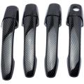 Carbon Fiber Car Door Handle Cover for Mazda Cover Trims with Holes