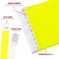 500 Pcs Paper Wristbands Neon Event Wristbands (yellow)