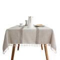 Cloth Art Polyester Tablecloth Tassel Table Cloth Tea Table Cloth-c