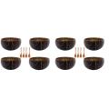 1set Natural Coconut Shell Bowl Spoon Set Creative Coconut Bowls