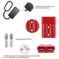 2pcs 2-4 Awg 175a Battery Power Connector Kit for Winch Trailer Red