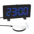 Loud Alarm Clock for Heavy Sleepers Adults,7.4 Inch Clocks, Blue