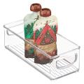 Stackable Plastic Food Storage Bin with Handles for Kitchen Pantry