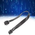 2pcs Computer Cpu 8pin to 4+4 Pin Power Supply Extension Cable 30cm