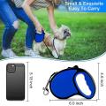 Retractable Dog Leash, Cat Leash with Pet Food Bowl, for Small Dogs