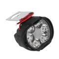2pcs 6 Led Motorcycle Light Headlight Fog Spotlight White Lamp