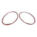 For Nissan Juke 2010-2014 Front Bumper Headlight Ring Cover Abs 2pcs