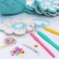 Crochet Hooks Set,9pcs Aluminum Knitting Needles Kit Soft Handle