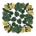 60pcs Artificial Palm Leaves for Jungle Theme Party Luau Decoration