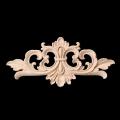 2pcs Wood Carved Decal for Furniture Wall Cabinet Door Decor 22x10cm