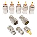 10pcs Rf Connector Uhf Male Connector Rg8 Rg58 Cable Lug Antenna