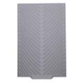 Silicone Dish Drying Mat Flume Folding Draining Mat,rectangle Gray