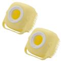 Dog Silicone Rubber Pet Brushes for Dogs &cats Shower Grooming-yellow