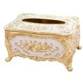 Acrylic Tissue Box Universal Luxury European Paper Rack Gold